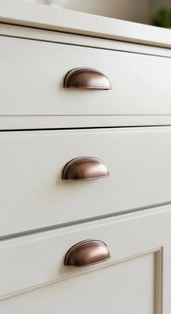 15 Modern Farmhouse Kitchen Ideas for Cozy Stylish Space 12 9. Vintage or Rustic Hardware for Character