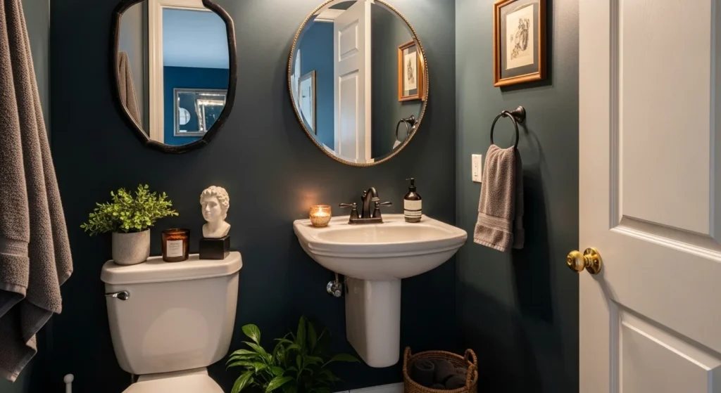 What is a Moody Powder Bathroom? 3 Accessories and Decor to Perfect the Moody Vibe