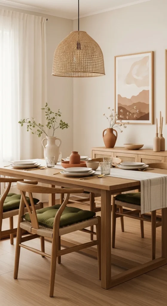 19 Organic Dining Room Ideas for Calm Nature Inspired Space Ideas 3 Choosing the Right Color Palette for an Organic Dining Room