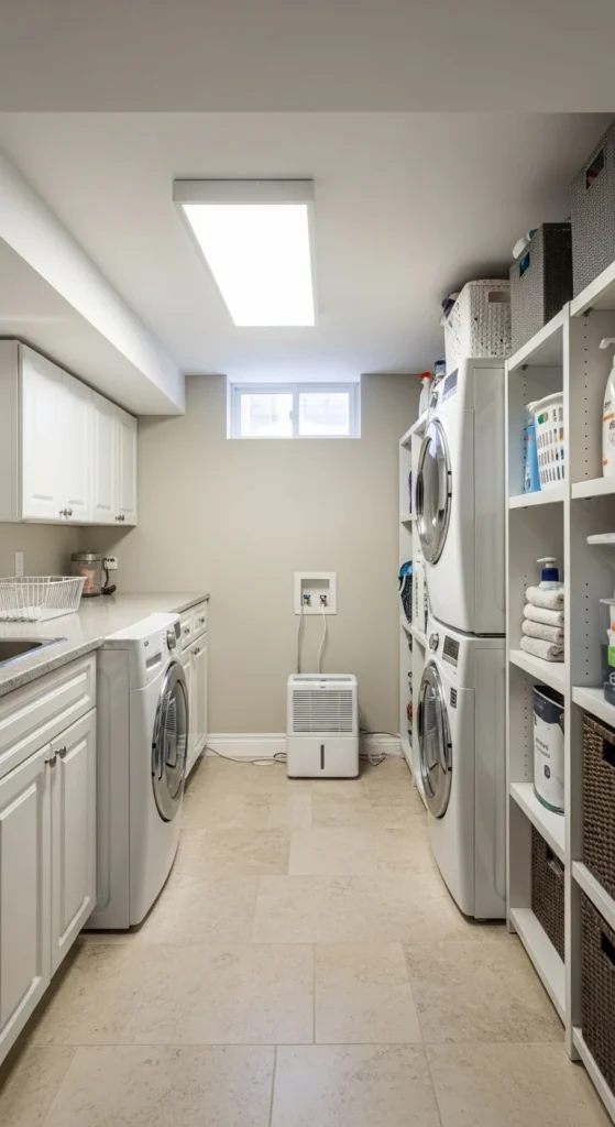 19 Basement Laundry Room Ideas to Maximize Space Storage Pro 3 Common Challenges in Basement Laundry Rooms and Smart Solutions
