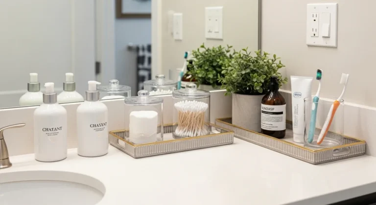 How to Organize Bathroom Counter