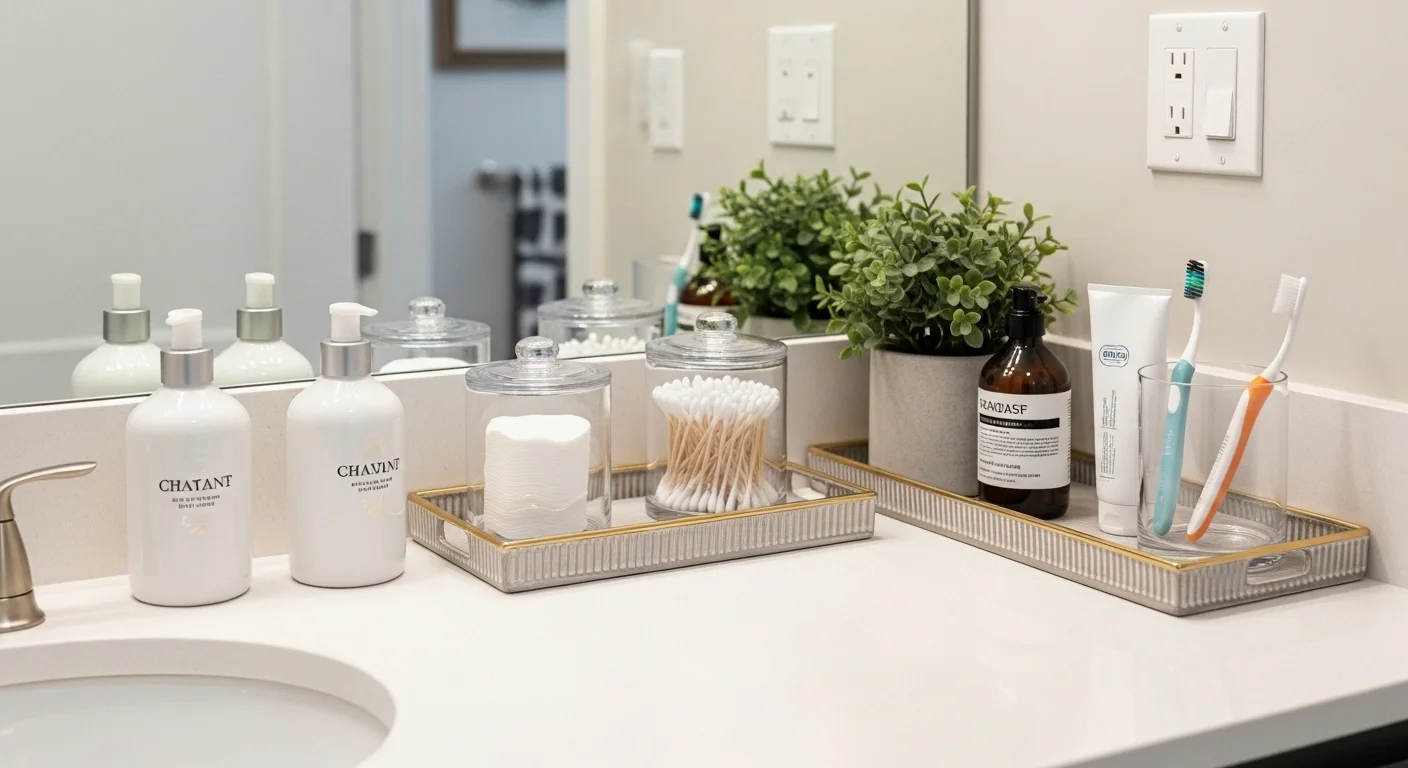 How to Organize Bathroom Counter