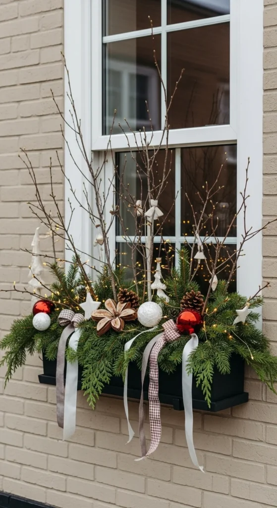15 Christmas Window Box Ideas to Transform Your Home Exterior 3 Unexpected Styling Tricks for Eye Catching Window Boxes