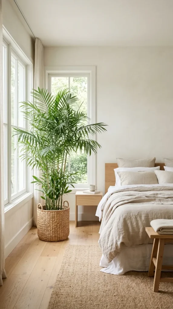 10. Bamboo Palm for Airy Bedroom clean
