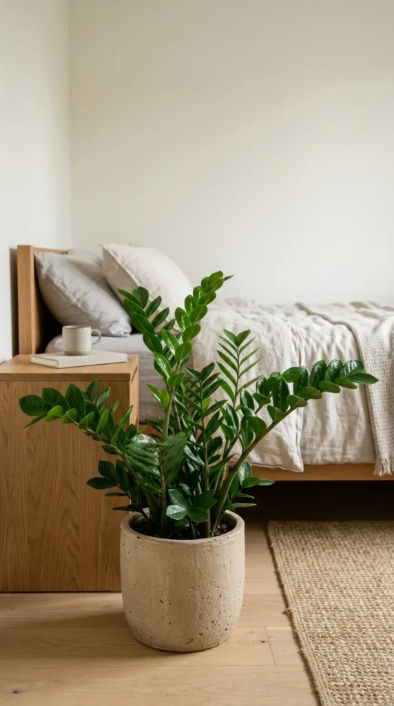 13. ZZ Plant for Low Light Bedroom clean