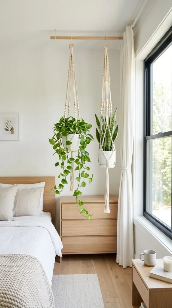 9. DIY Hanging Plant Displays for Natural Decor clean