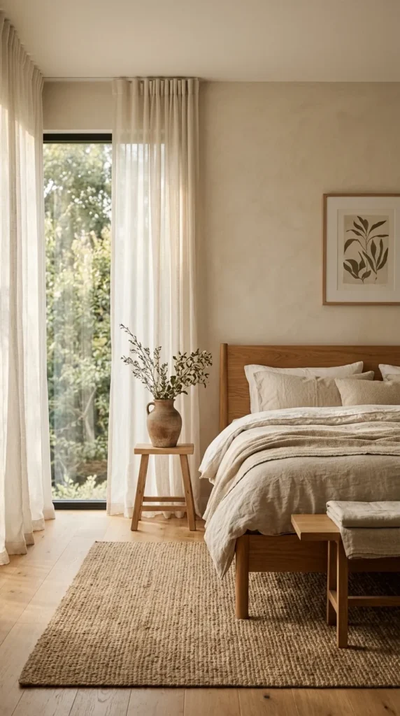 Why Earthy Bedroom Design Feels Naturally Calming clean