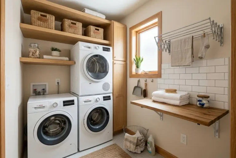 10 Tiny Laundry Room Ideas for First-Time Homeowners