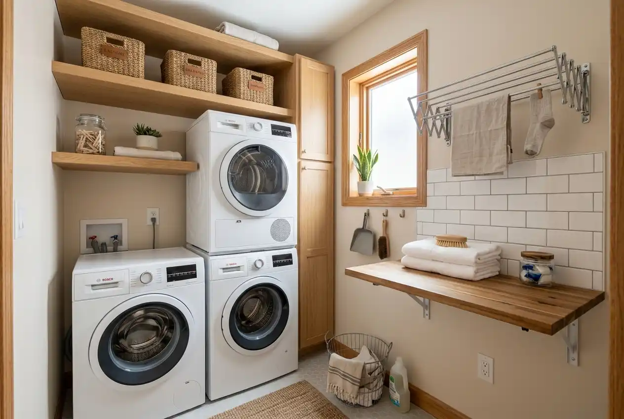 10 Tiny Laundry Room Ideas for First Time Homeowners
