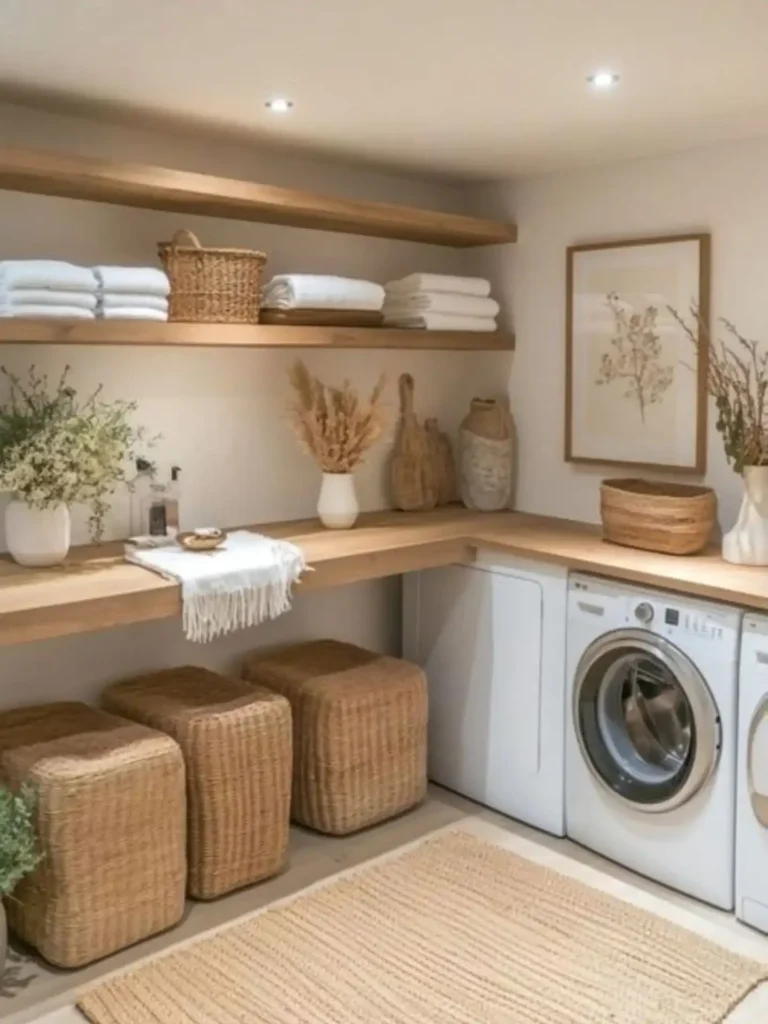 10. Cube Baskets Under A Wraparound Counter