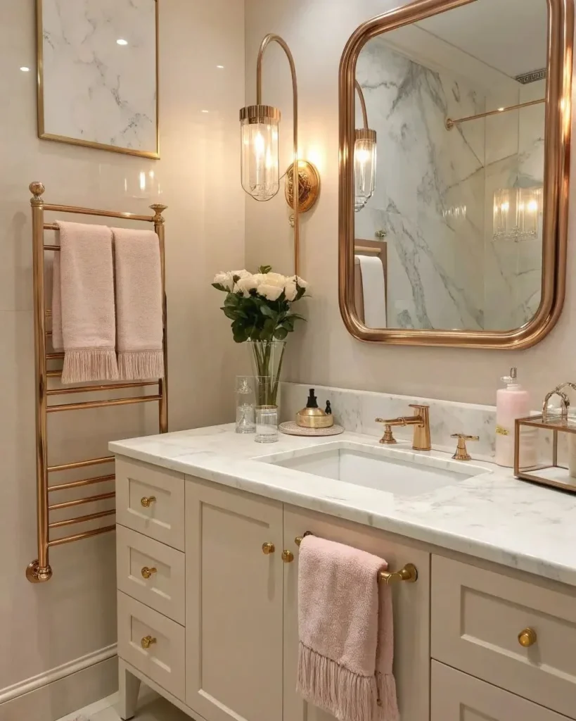10. Warm Metallic Containers and Glassware