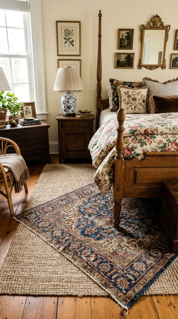 10. Warm Up the Floor With a Layered Rug Situation clean