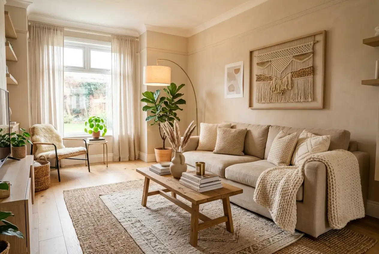 12 Cozy Beige Living Room Ideas for New Homeowners