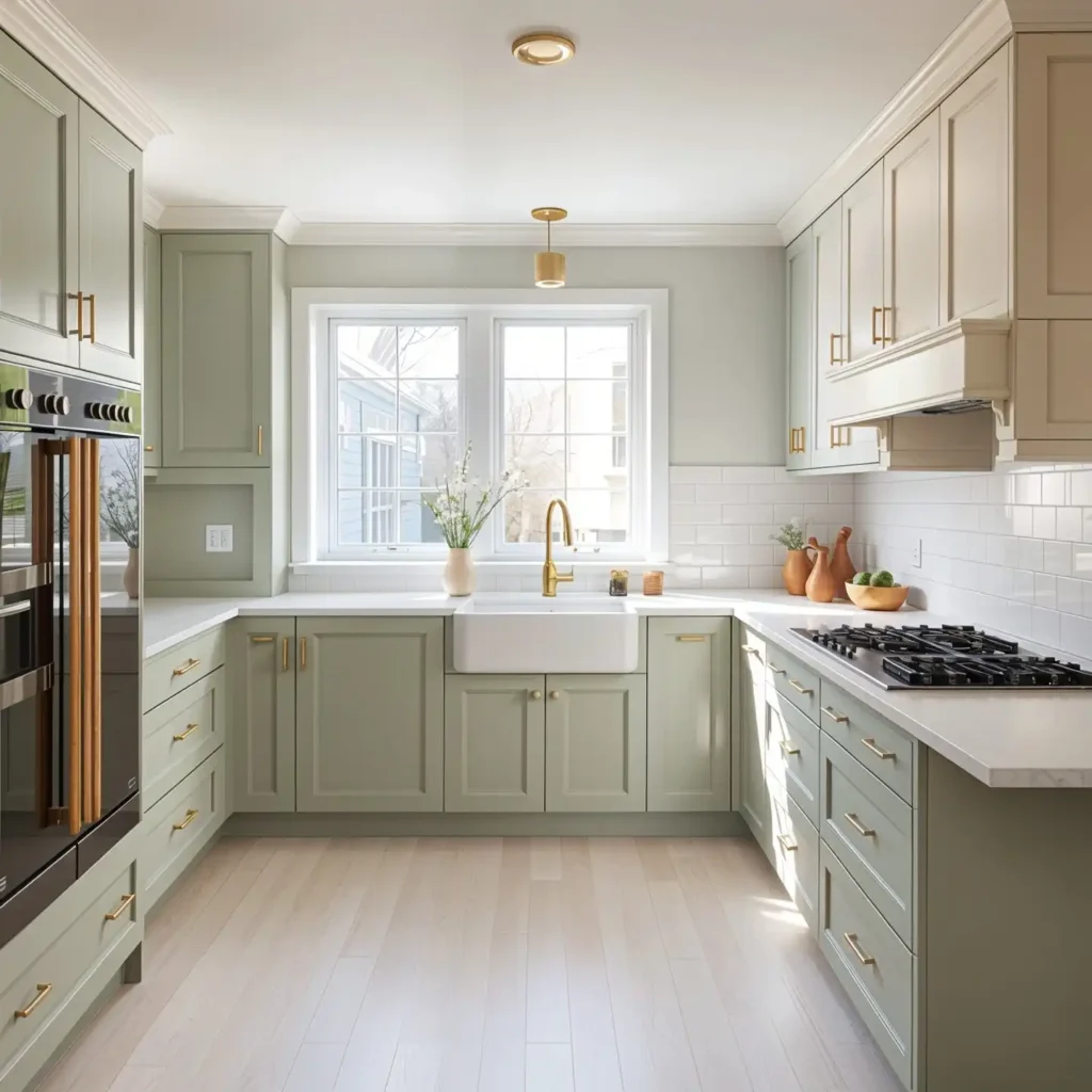 12. Sage Green kitchen