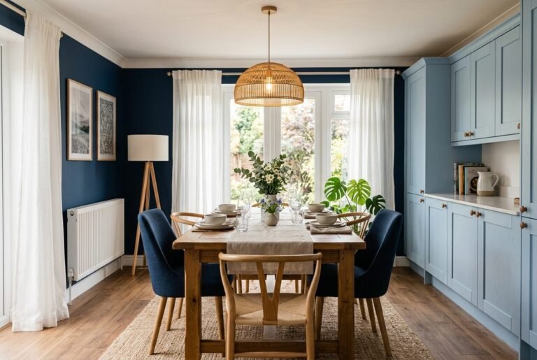 13 Blue Dining Room Ideas for Small Families