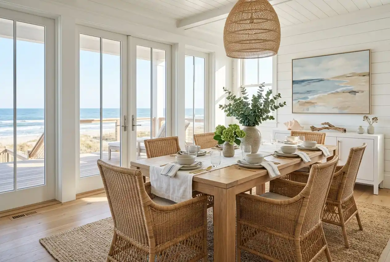 13 Coastal Dining Room Ideas for a Breezy Home