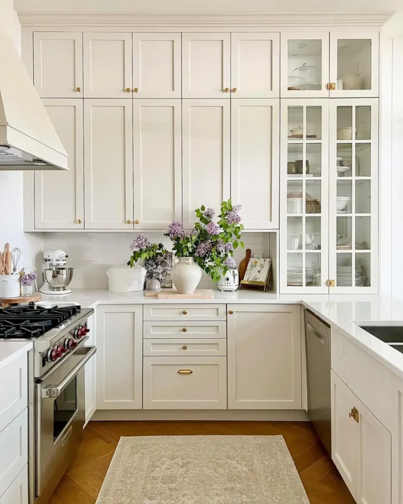 14. Floor to Ceiling Cream Cabinets