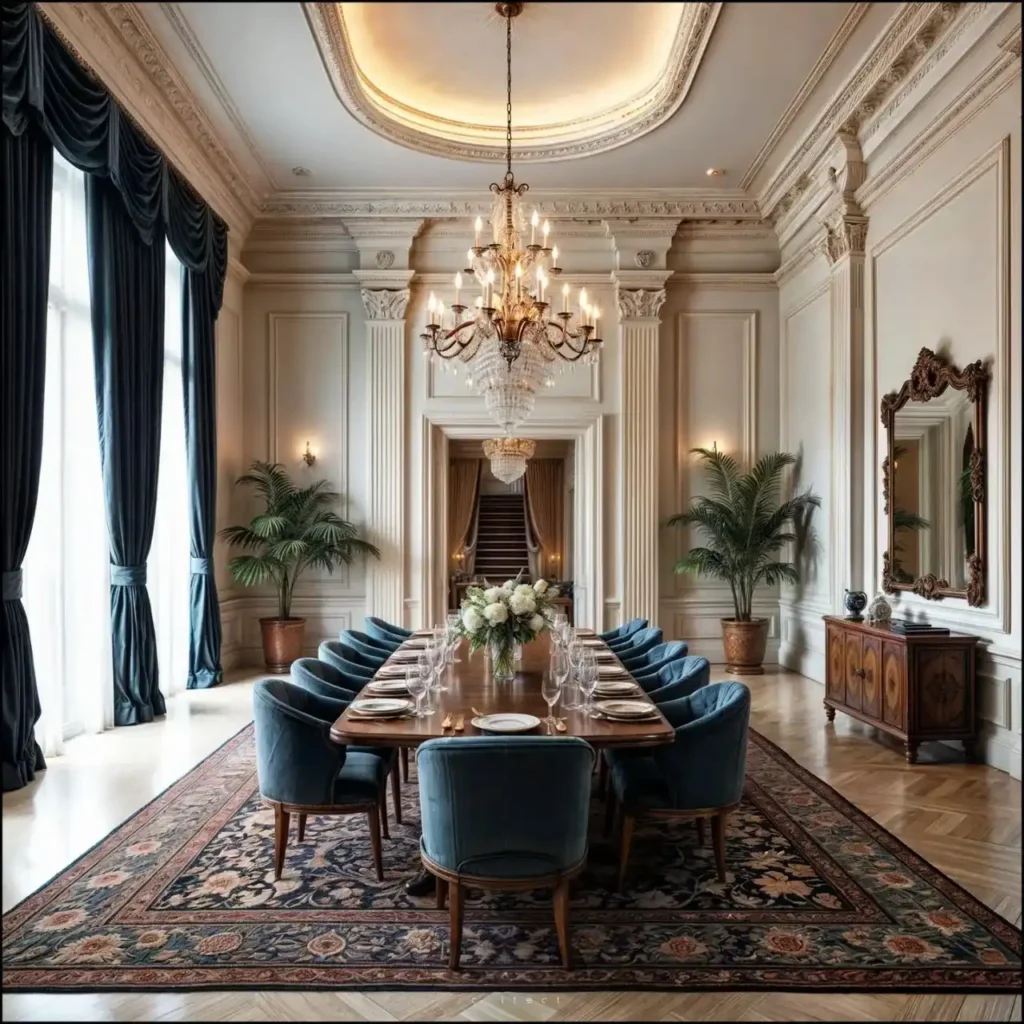 15. Grand Table With Palace Style Molding 1