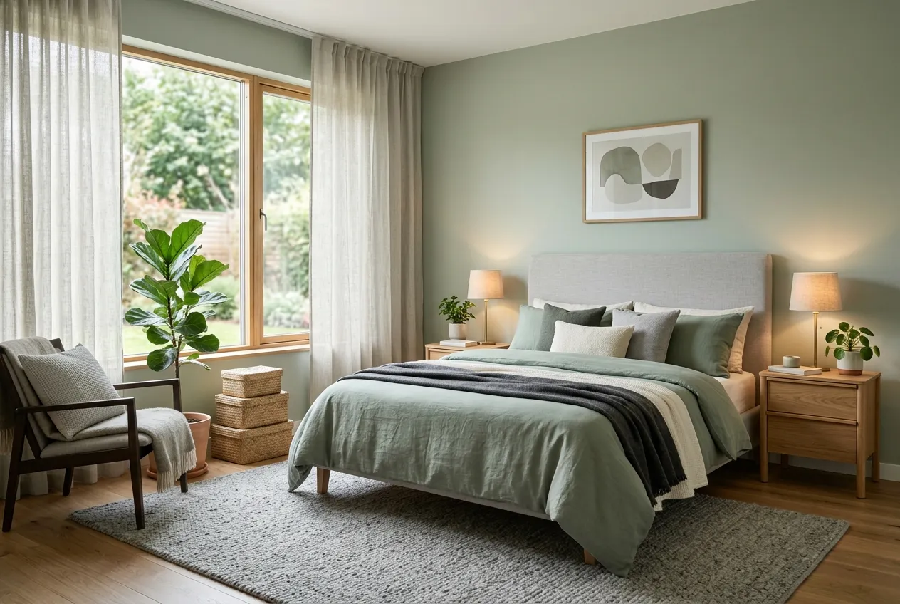 17 Light Green and Grey Bedroom Ideas for Stylish Spaces clean