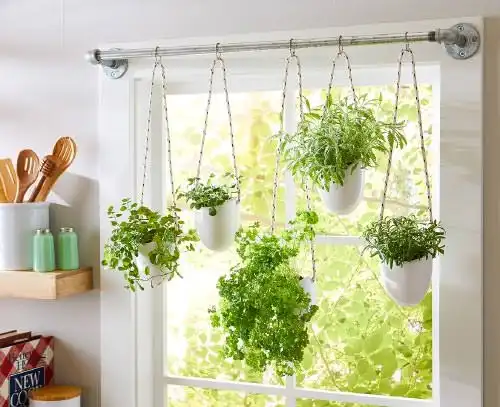 3. Hanging Window Planter Rail
