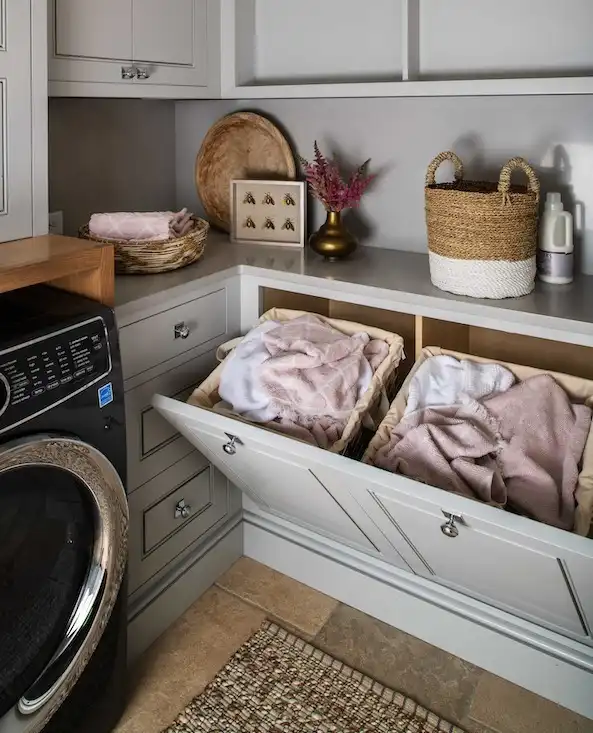 3. Pull Out Cabinet Hampers