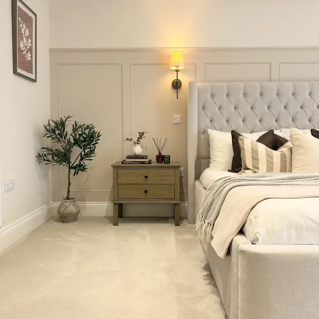 4. Diamond Tufted Grey Headboard 1