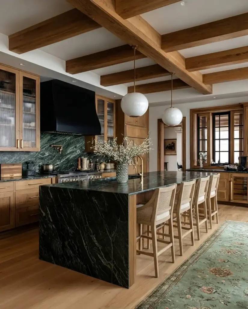 4. Exposed Wood Beam Ceiling