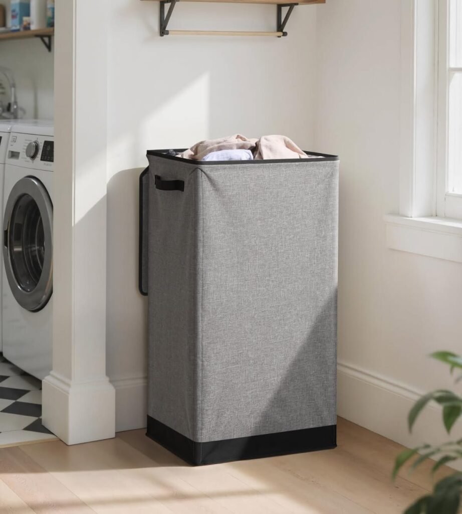 4. Slim Freestanding Fabric Hamper