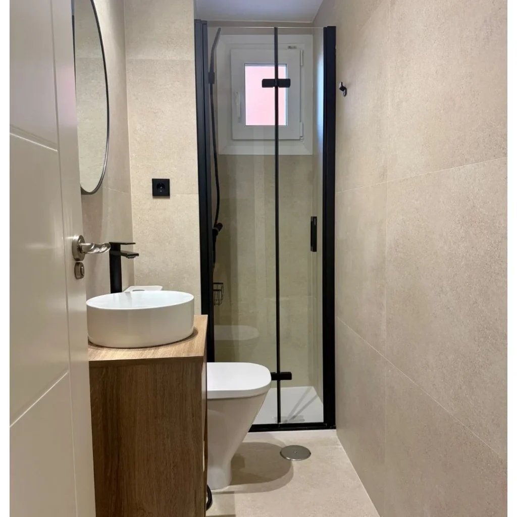 4. Vessel Sink on a Floating Wood Vanity