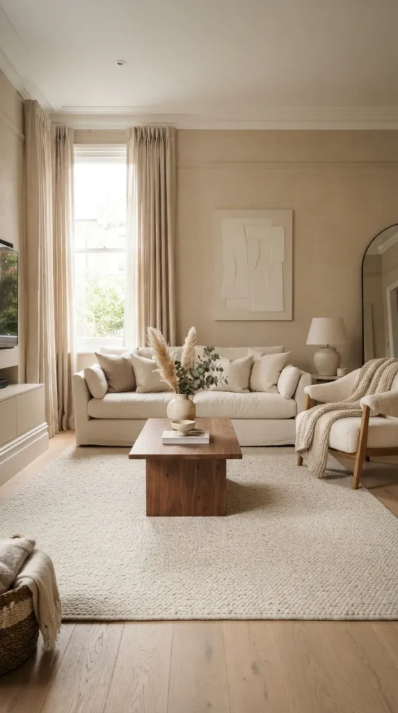 6. Choose Large Area Rugs That Anchor Beige Living Room Decor Beautifully 6 clean
