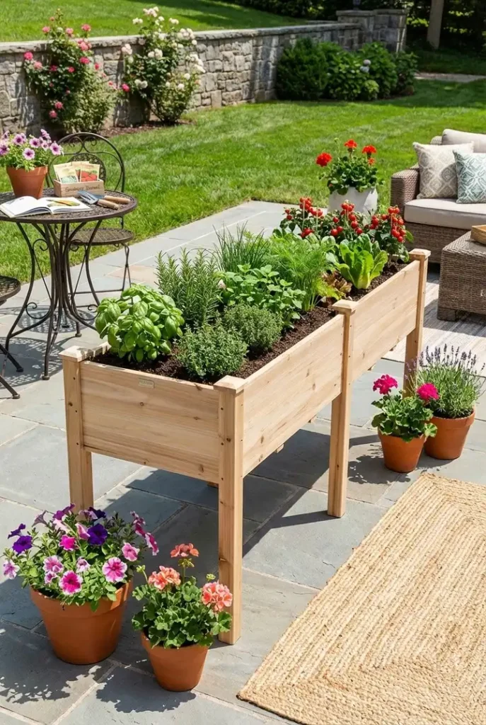 6. Elevated Cedar Planter Box