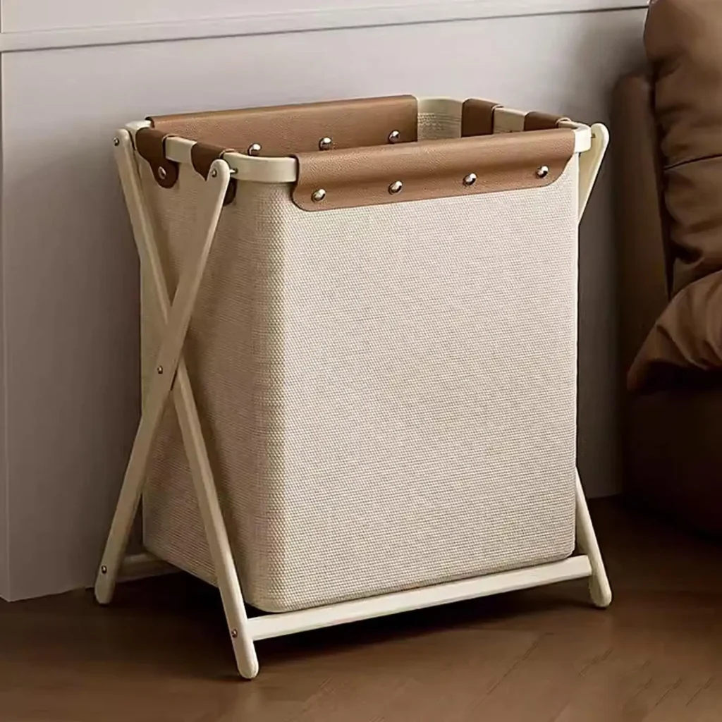 6. X Frame Canvas Hamper