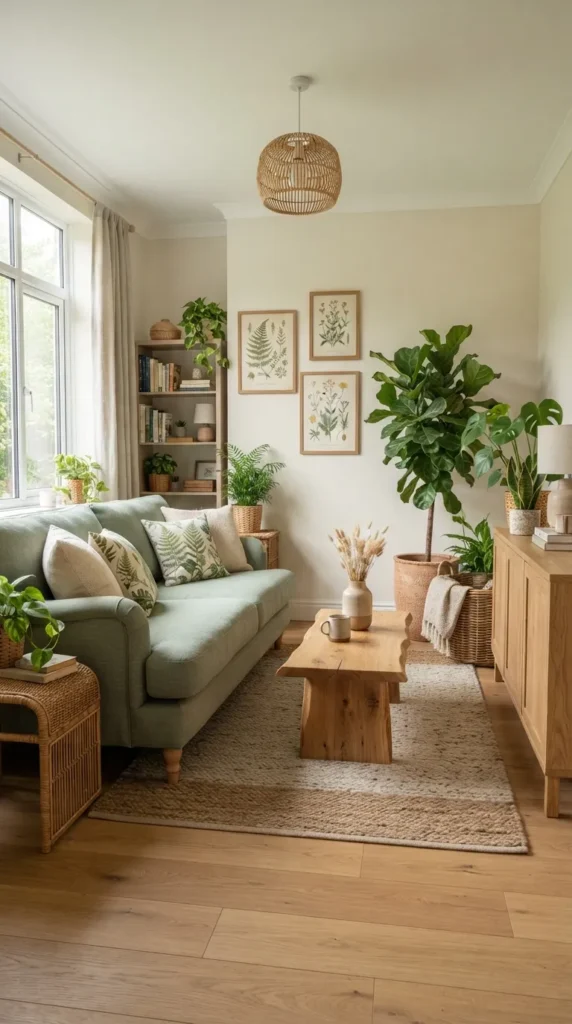 7. Introduce Botanical Prints for a Nature Inspired Environment clean