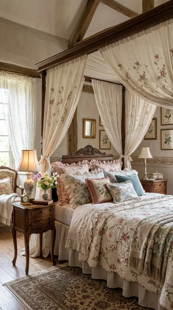 9. Add a Canopy or Four Poster Bed Frame for Dramatic Softness clean