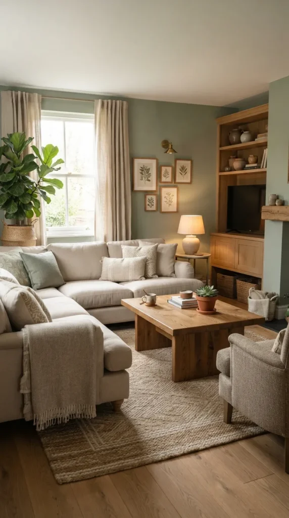 9. Pair Green and Beige for a Timeless Balanced Interior clean