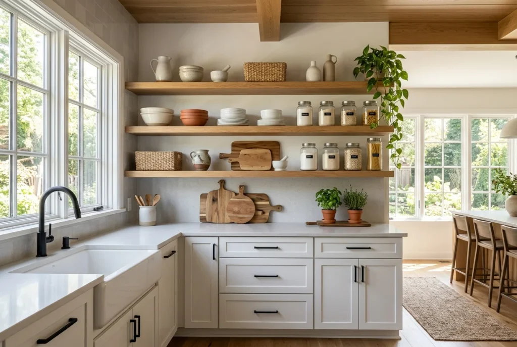 Decorate with Open Shelving Without Creating Visual Clutter