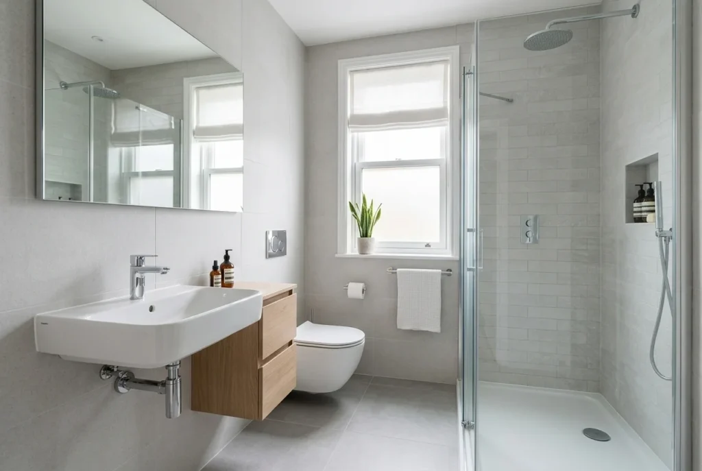 Pick Space Saving Fixtures Designed for a Small Bathroom Layout