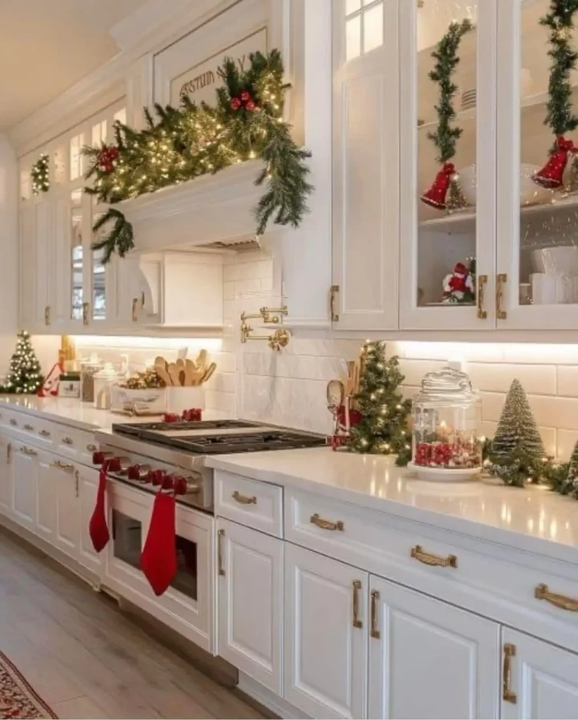 1. Lit Garland Over the Range Hood