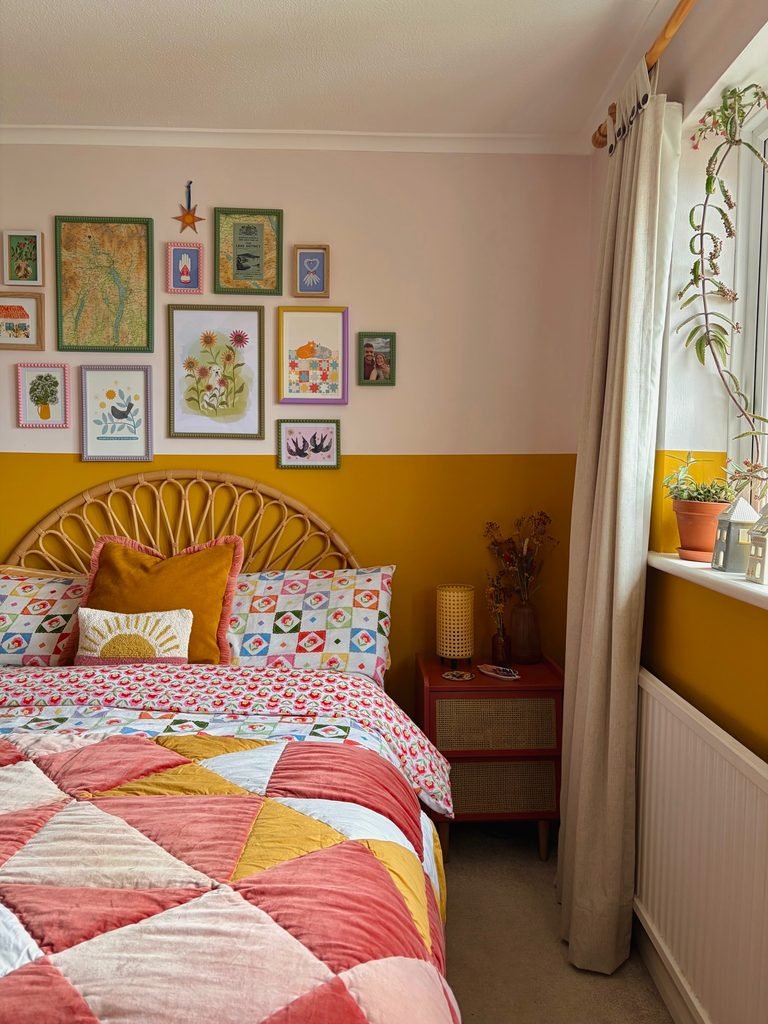 17 DIY Bedroom Decor Ideas You'll Fall in Love With 12 11. Mismatched Frame Gallery Wall 768x1024 1
