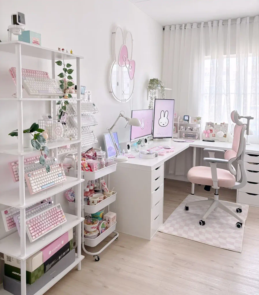 14. Slanted Keyboard Display Shelf
