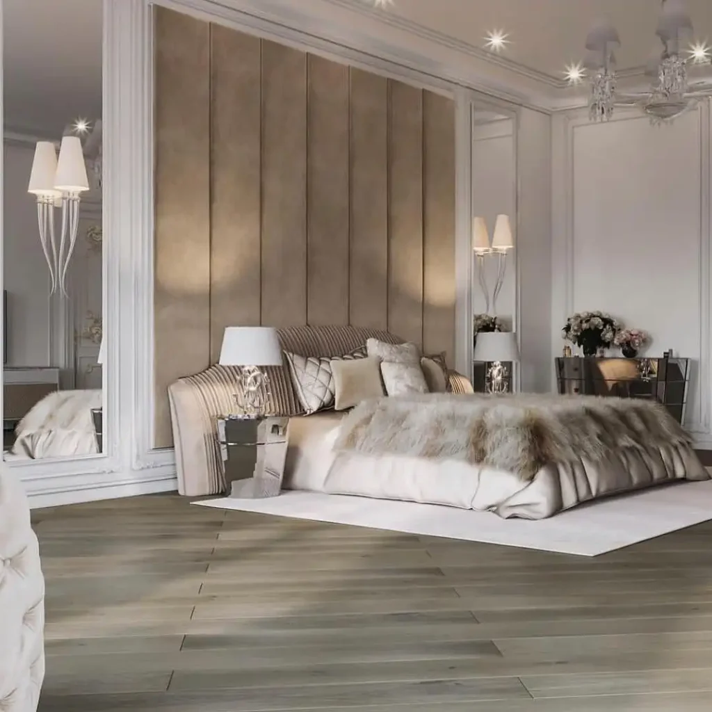 2. Channel Tufted Upholstered Wall Panels