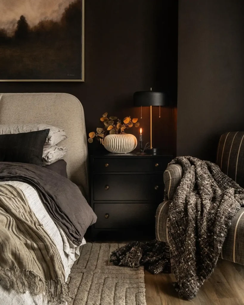 3. Black Dresser Nightstand