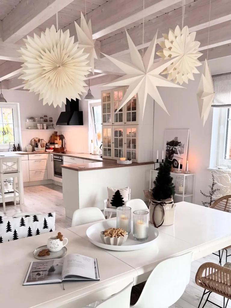 3. Hanging Paper Star Pendants