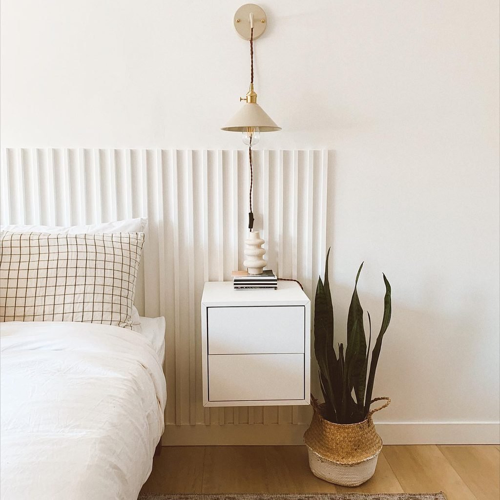 17 DIY Bedroom Decor Ideas You'll Fall in Love With 5 4. Fluted Wood Panel Headboard