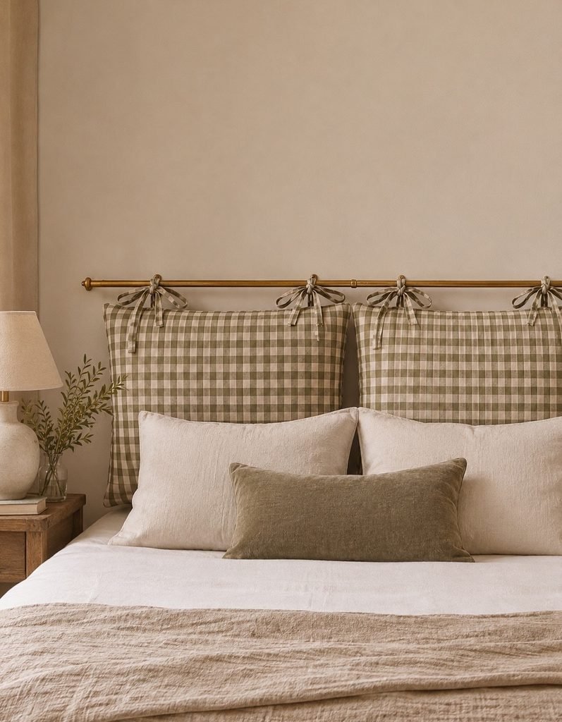 17 DIY Bedroom Decor Ideas You'll Fall in Love With 6 5. Rod and Pillow Headboard