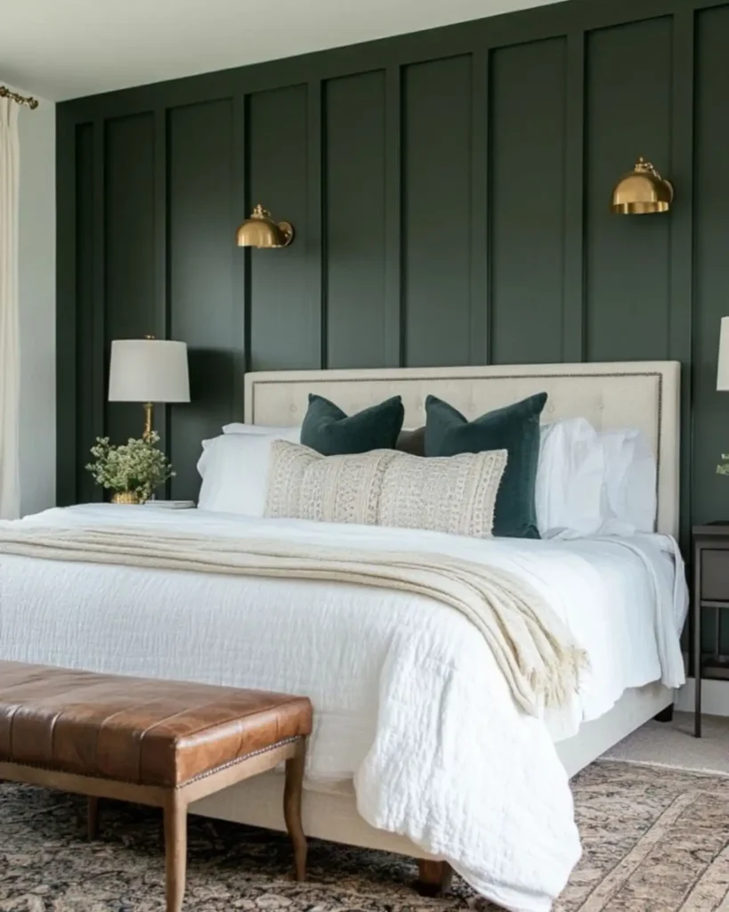 8. Forest Green Board and Batten Wall