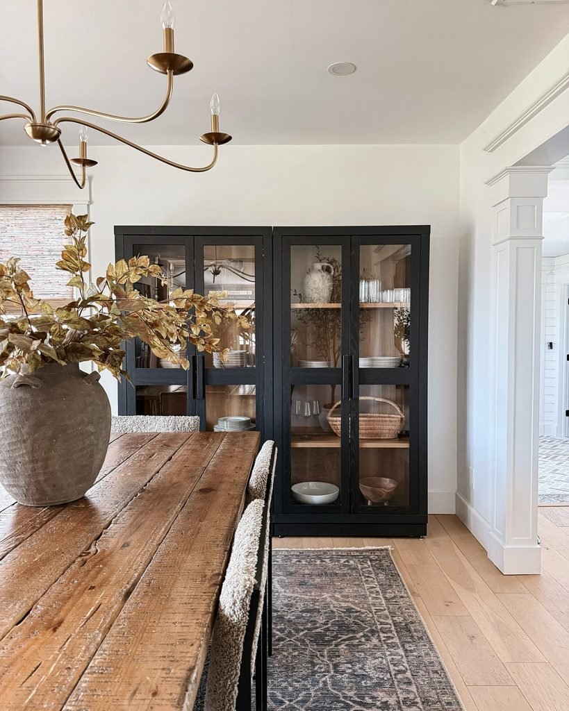 4. Black Glass Front Cabinets For Display